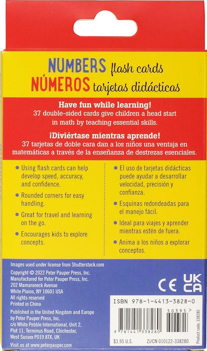 Bilingual Flash Cards - Numbers (English and Spanish Edition)