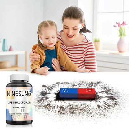Magnetic Sand, 2 Pound Iron Filings, Iron Powder Filings Magnetic Power for Magnet Education and School Experiments Learning, Iron Oxide Powder Shavings for Science