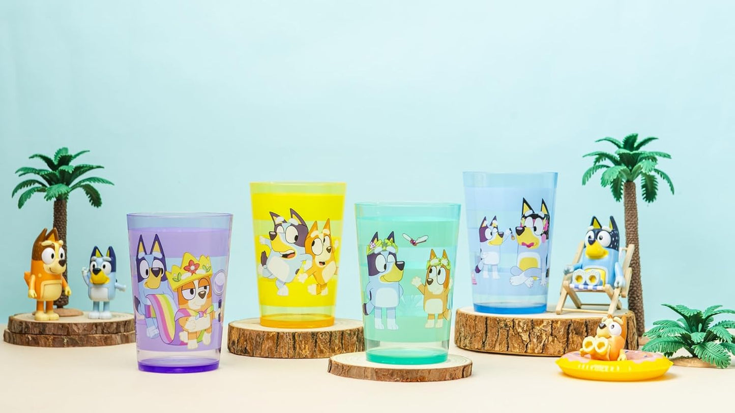 Zak Designs 14.5oz Disney Frozen 2 Nesting Tumbler Set Includes Durable Plastic Cups, Fun Drinkware is Perfect for Kids, 4pk (14.5oz, Anna & Elsa & Olaf)