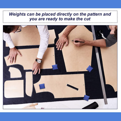 6 Pieces Pattern Weights Fabric Sewing Weight Dressmaking Cloth Cutting Weight for Sewing Accessories Canvas Filled Steel Ball Samples Paperweight for Writing Drawing