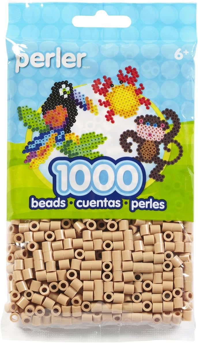 Perler Beads Fuse Beads for Crafts, 1000pcs, Yellow