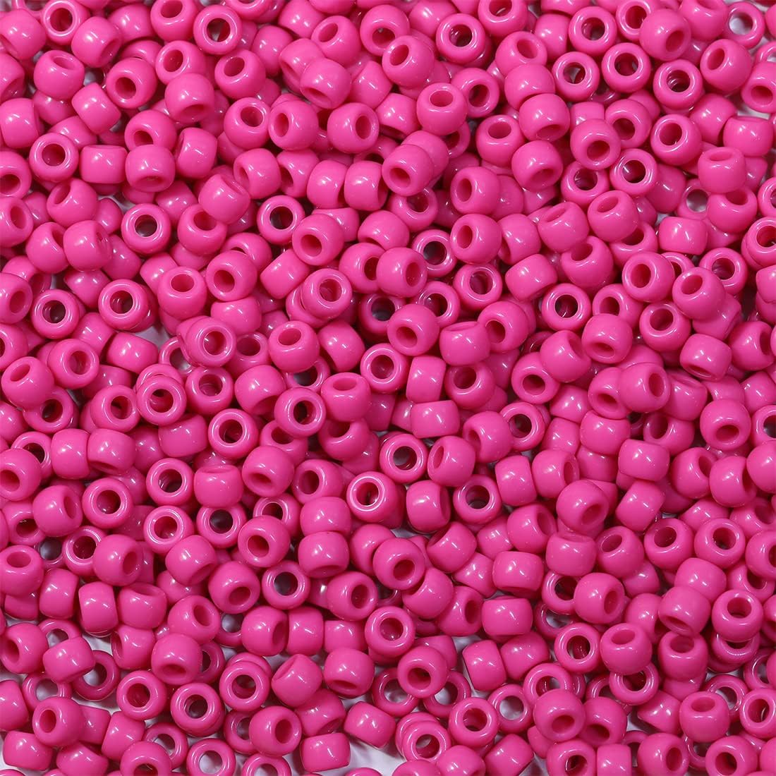 Bala&Fillic 6x9mm Army Green Pony Beads with Smooth Surface 1000pcs Crayon Color Craft Beads (Army Green)