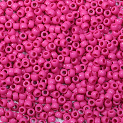 Bala&Fillic 6x9mm Army Green Pony Beads with Smooth Surface 1000pcs Crayon Color Craft Beads (Army Green)