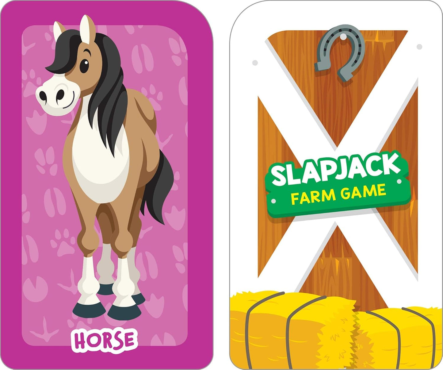 School Zone Get Ready Game Cards Three-Letter Words & Slapjack Farm 2-Pack: 108 Flash Cards, Preschool, Kindergarten, Spelling, Farm Animals, Word-Picture Association, Matching, Ages 4+
