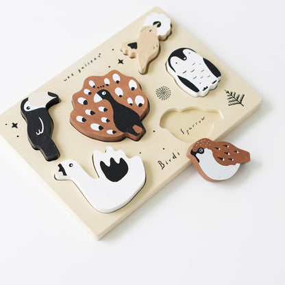 Wee Gallery Wooden Puzzles for Toddlers 1-3 – Count to Ten Ladybugs Toddler Puzzle, Puzzles for 1 Year Old & Up, Wooden Toddler Puzzle for Fine Motor Skills & Early Number Learning