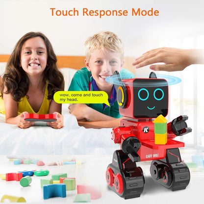 okk Robot Toy for Kids, Smart RC Robots for Kids with Touch and Sound Control Robotics Intelligent Programmable, Robot Toy with Walking Dancing Singing Talking Transfering Items for Boys Girls (White)