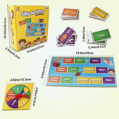 Sentence Building for Kids Sight Words Games Grammar Sentence Building The Fidget Game Sight Words Speak and Spell Speech Therapy Materials
