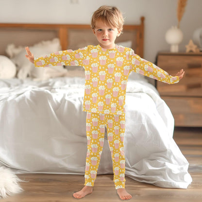 ALAZA Shark Starfish Palm Tree 2 Piece Pajama Set Long Sleeve Top and Pants Sleepwear Unisex - Colors B