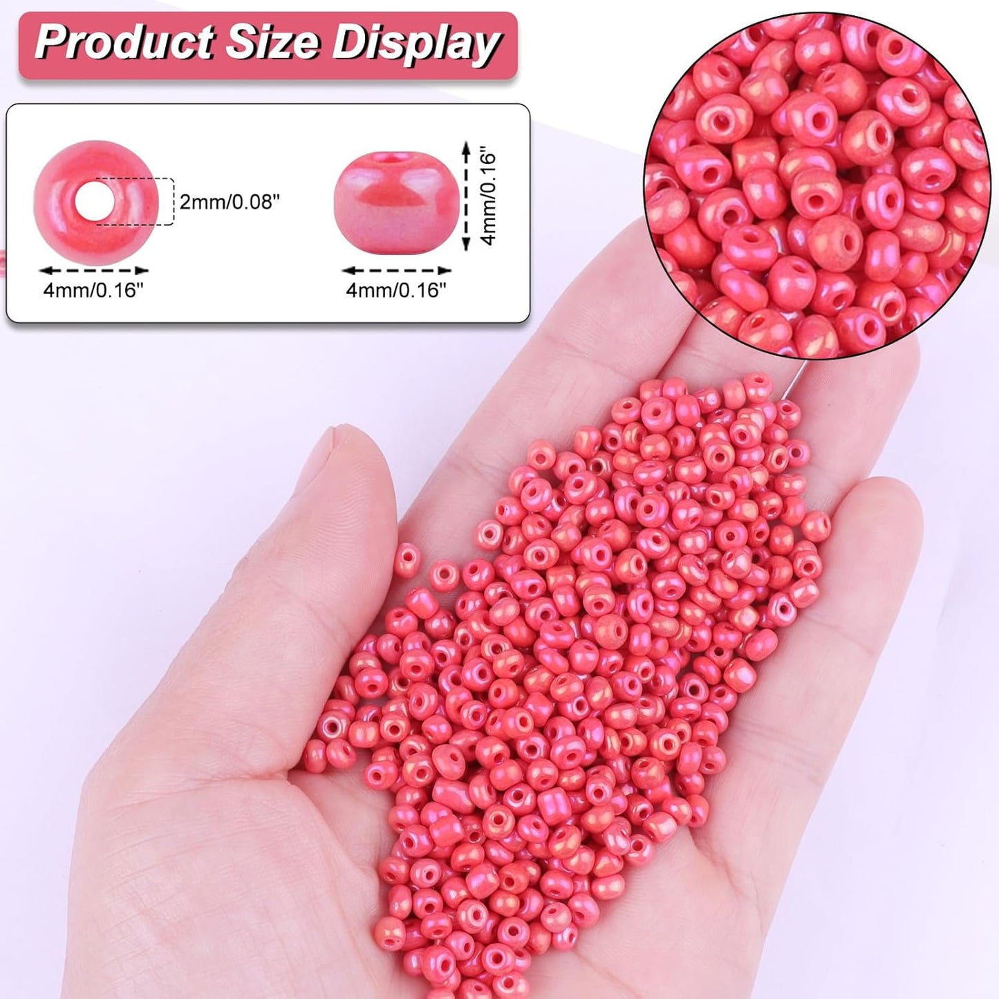10100 Pcs Size 11/0 Glass Seed Beads, 2 mm Dark Green Small Mini Spacer Loose Pony Beads for Jewelry Making and DIY Crafts - Colors B