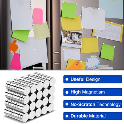 320Pcs Small Neodymium Magnets, 6x2mm Small Rare Earth Magnet Mini Magnets for Whiteboard, Office, School, STEM Measurement Kit, 3D Printing,Science Experiments