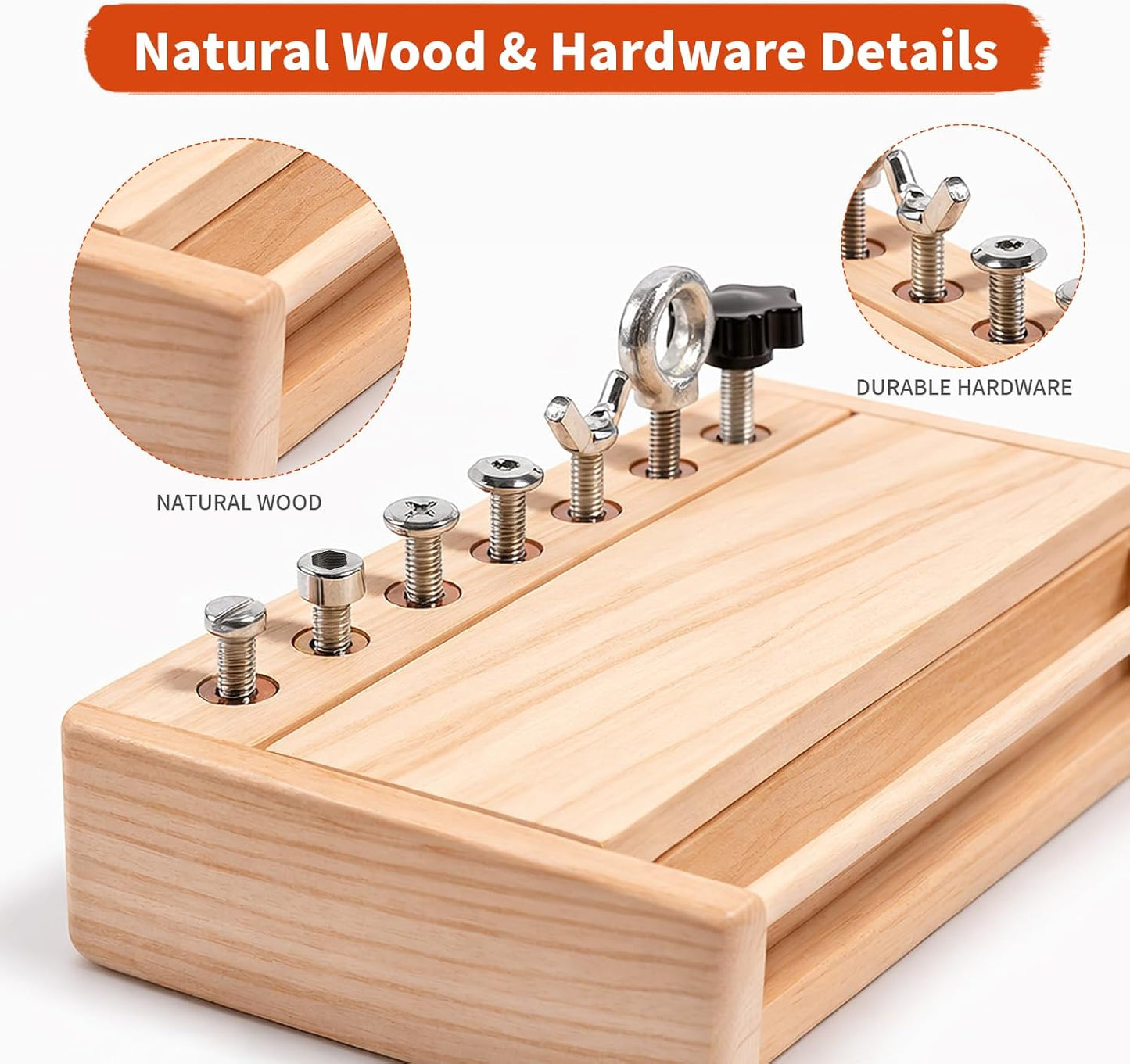 INIFEIDALA Kids Tool Set,Montessori Educational Toys for 3 4 5 Year Old,Montessori Screwdriver Board Set,Sensory Preschool Learning for Toddler Travel,Fine Motor Skills - STEM Toys