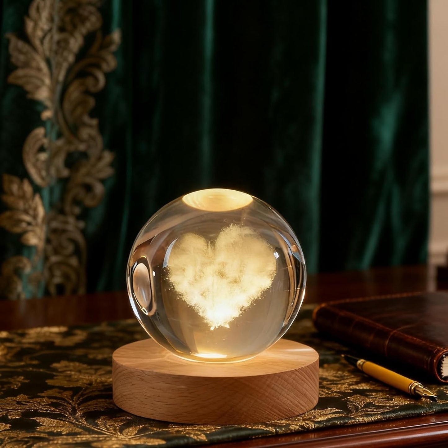 3D Solar System Crystal Ball, 2.4in Universe Gifts Decorative Quartz Glass Ball, Space Laser Engraved Model Astronomy Decor, Physics Display Sculpture Home Decor Crafts for Friends Mom Women Boys