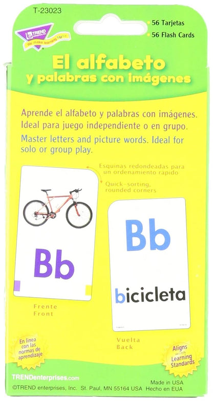 Spanish Alphabet & Picture Words Pocket Flash Cards