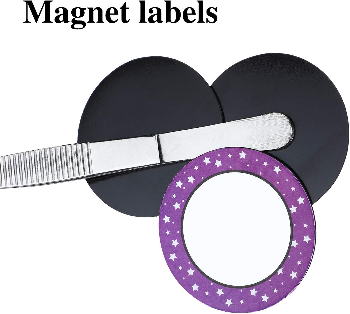 Outus 40 Pcs Numbers Magnetic Accents 2 Inch Round Whiteboard Magnets Writable Circle Blank Magnets for Office School Christmas Stocking Stuffers Gifts, 8 Colors(Color Set 1)