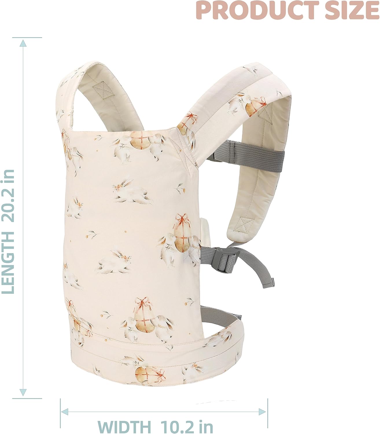 Miracle Baby Doll Carrier for Kids, Front and Back Baby Doll Accessories Backpack Kid Toddlers Play Toy Baby Carriers with Adjustable Straps for Little Girls