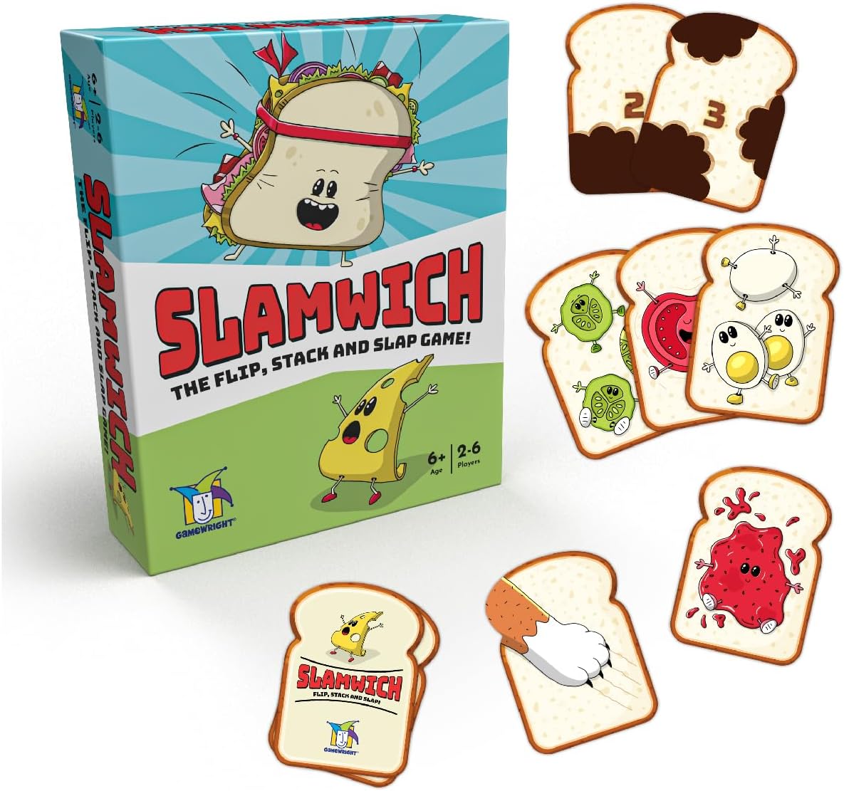 Gamewright – Slamwich – A Fast Flipping Card Game for Kids – Ages 6 and Up – Great for Family Game Night