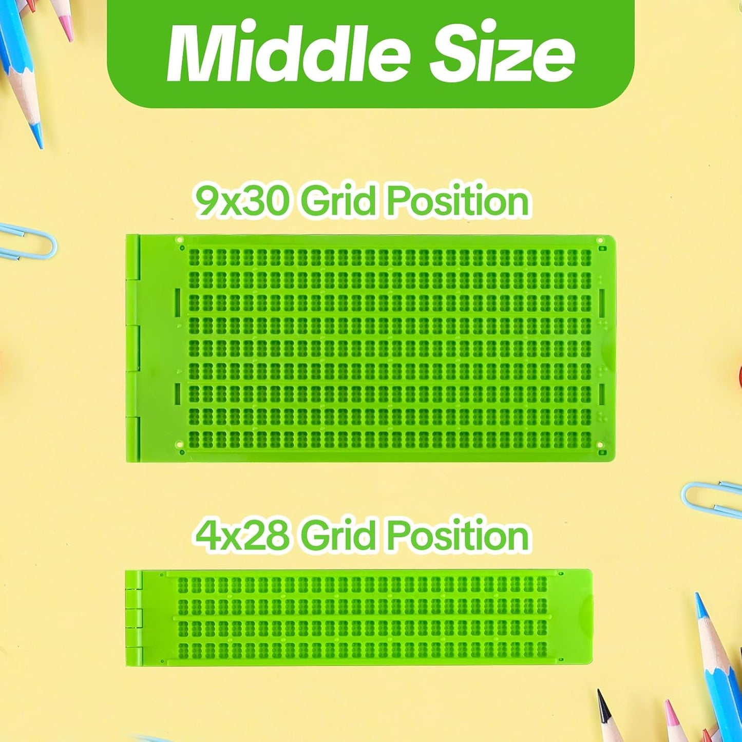 The Blind Abacus - Professional 15-Row Braille Learning Tool with Tactile Signs, ABS Material - Ideal for Math Concept Learning (14+ Years Old and Above to use)
