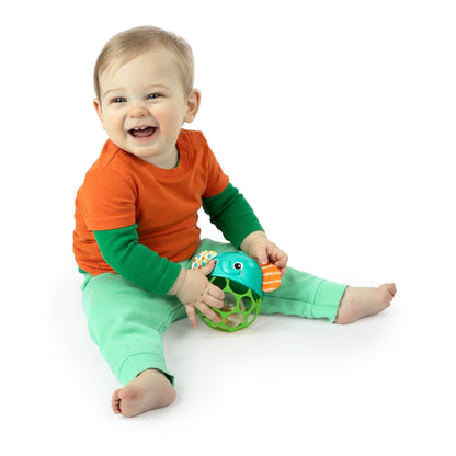 Bright Starts Oball Musical Toy, Jingle & Shake Pal, BPA-Free Easy-Grasp Baby Rattle Toy, Ages Newborn+