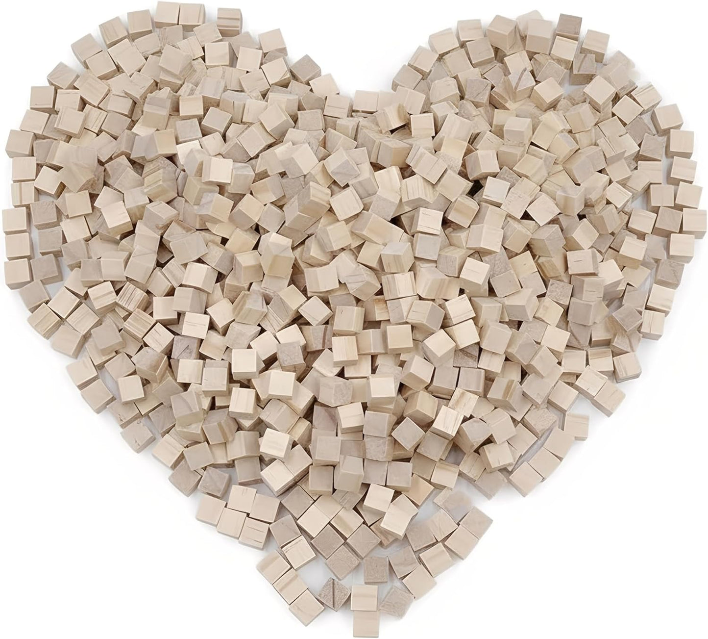 Wood Blocks for Crafts, Unfinished Wood Cubes, 2 Inch Natural Wooden Blocks, Pack of 8 Wood Square Blocks, Wooden Cubes for Arts and Crafts and DIY Projects