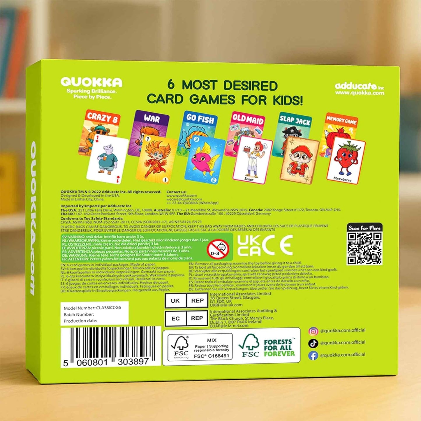 QUOKKA Memory Games for Kids Ages 4–8 – Fun Family Game with Cute Characters, Perfect for Travel, Playdates, Family Time – Educational & Engaging Playing Cards for Kids, Easy to Learn, Fast to Play