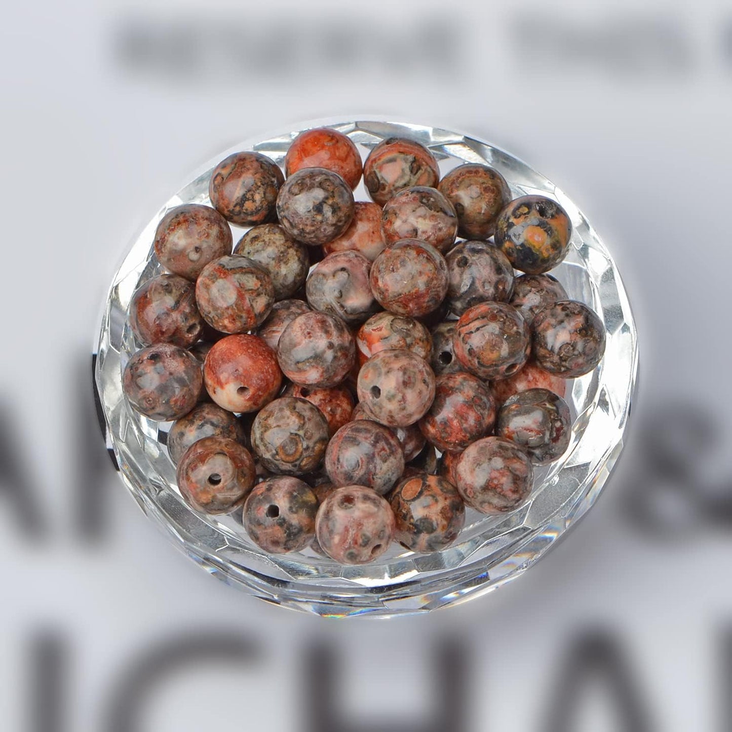 NCB 100pcs Original Natural Stone Beads Gemstone Round Loose Beads 6mm 8mm 10mm (Blue Aventurine, 6mm 100Beads) - Colors A