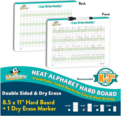 Dry Erase Number & Alphabet Flashcards for Kids Ages 3-5, 10 Numbers & 26 Visual ABC Flash Cards, Homeschool Learning Supplies, Summer School & After School Teaching Supplies for Handwriting Practice