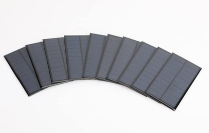Micro Solar Panels with Wire, 5PCS 5V 200mA Photovoltaic Solar Cells Kit 110mmx60mm / 4.33''x 2.36''