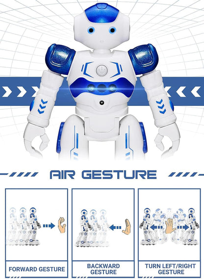 KingsDragon RC Robot Toys for Kids, Gesture & Sensing Programmable Remote Control Smart Robot for Age 3 4 5 6 7 8 Year Old Boys Girls Birthday Gift Present
