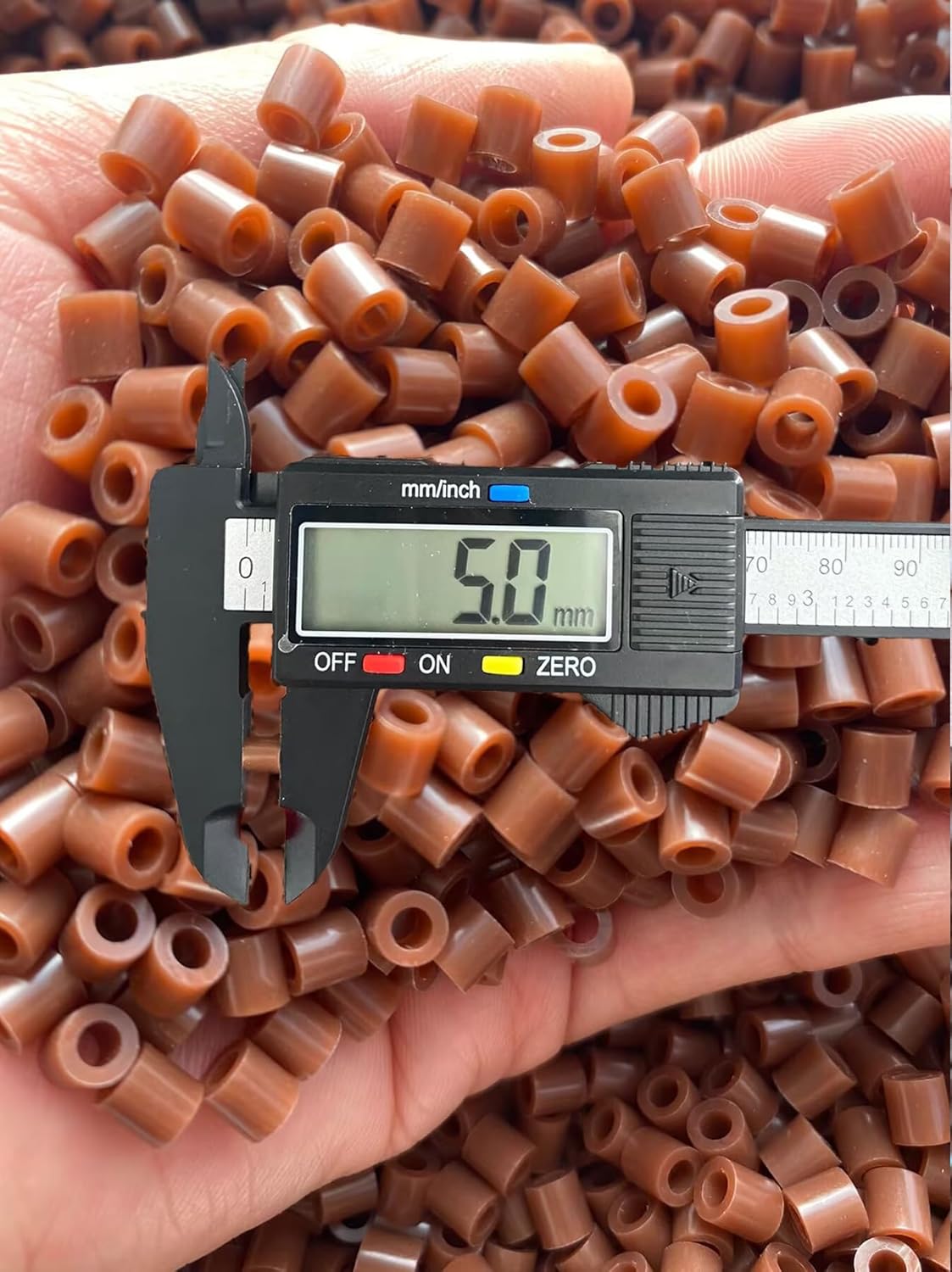 OEEKOI 5500Pcs Fuse Beads - 5mm Bulk Melting Beads for Crafts, Ideal for Christmas Birthday Gifts,Clear