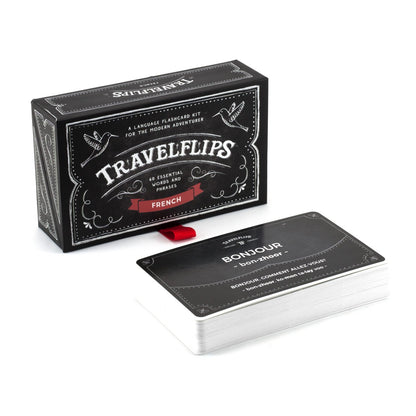 Italian Flash Cards - Learn Italian Language Vocabulary Words and Phrases - Basic Sentences for Beginners - Gift for Travelers, Kids, and Adults - Language Cards by Travelflips