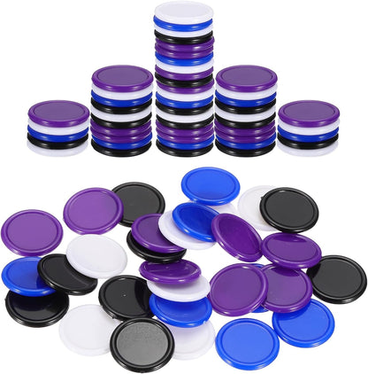 uxcell 100Pcs 0.8 Inch Plastic Poker Chips, Mini Bingo Chips Learning Counters Counting Counters Disks Markers Opaque Game Tokens for Game Play Math Counting, Yellow