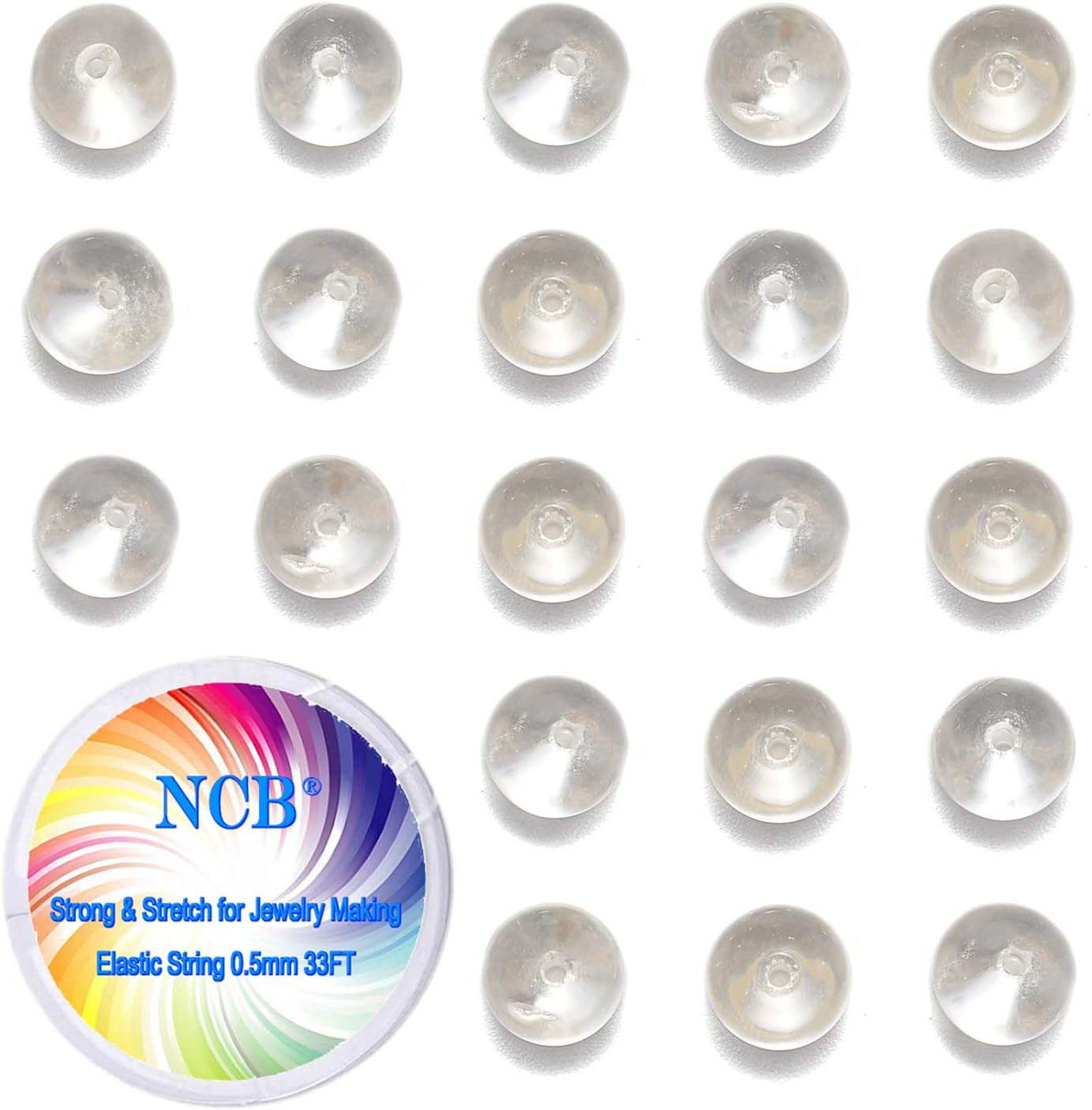NCB 100pcs Original Natural Stone Beads Gemstone Round Loose Beads 6mm 8mm 10mm (Blue Aventurine, 6mm 100Beads) - Colors B