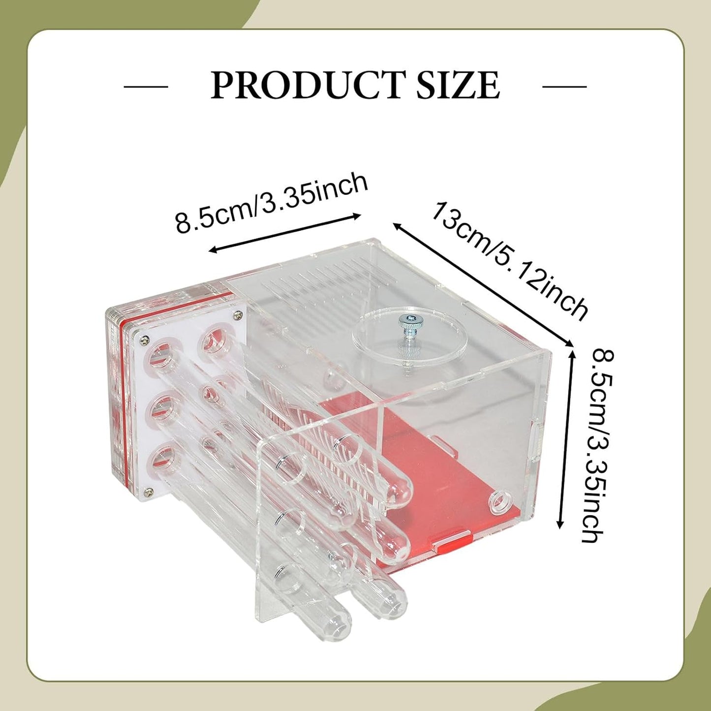 ANT Housing Nest ANT Farm Clear DIY Supplies Compact Workshop Habitat for Childrens Day Living Room Tabletop Bedroom Kitchen, 1.5cm