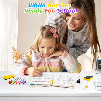 Fabeto Preschool Learning Activities, Letter Tracing Books for Kids Ages 3-5, Writing Practice for Toddler Busy Book, Montessori Educational Workbook for Kindergarten, Autism ABC Learn to Write Toy