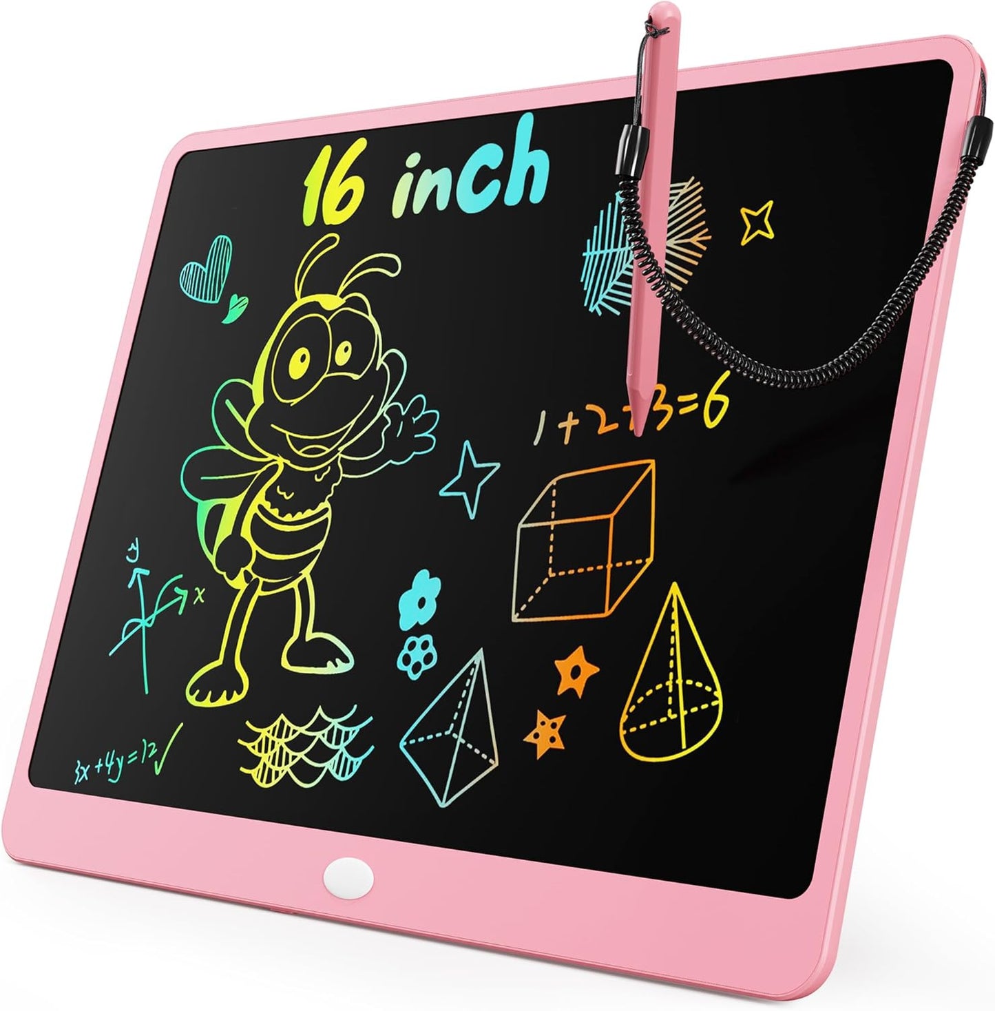 KOKODI LCD Writing Tablet, 12 Inch Colorful Toddler Doodle Board Drawing Tablet, Erasable Reusable Electronic Drawing Pads, Educational and Learning Toy for 3-6 Years Old Boy and Girls(Blue)