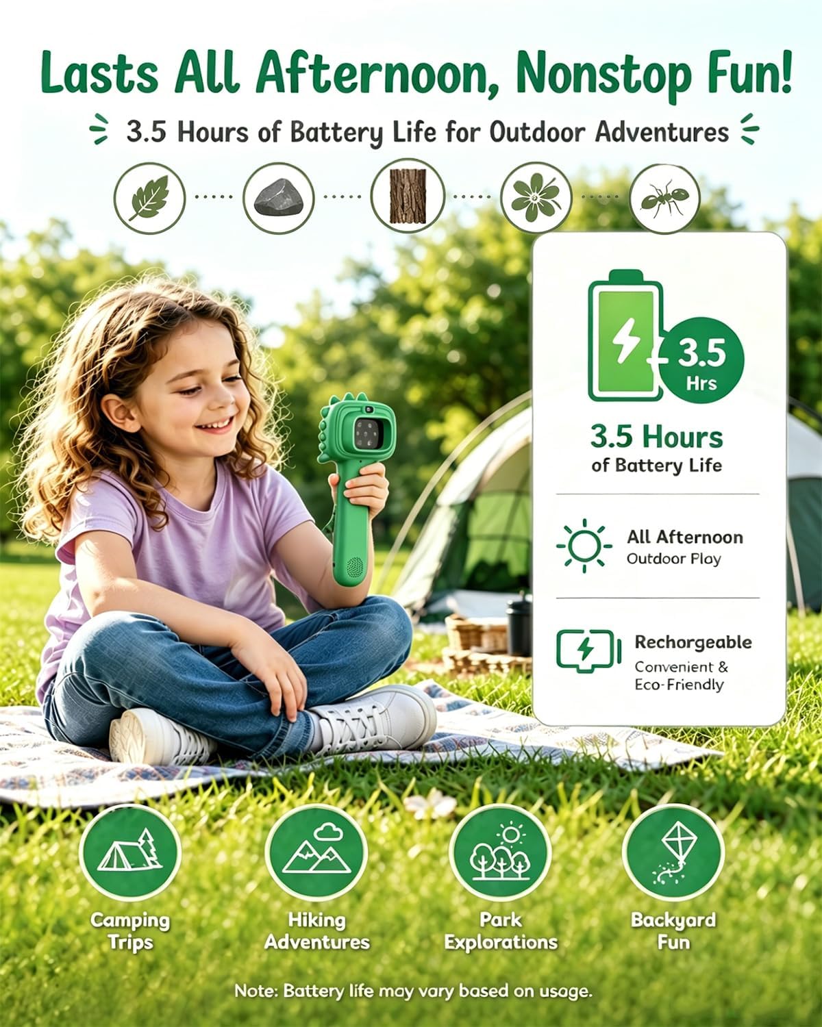 Microscope Camera for Kids Gifts Toys- Handheld Pocket Microscopes with 2.4" Screen and Autofocus - Mini Digital Educational Science Kit for Christmas Birthday for Age 3-5 5-7 8-12 Girls Boys (Green)