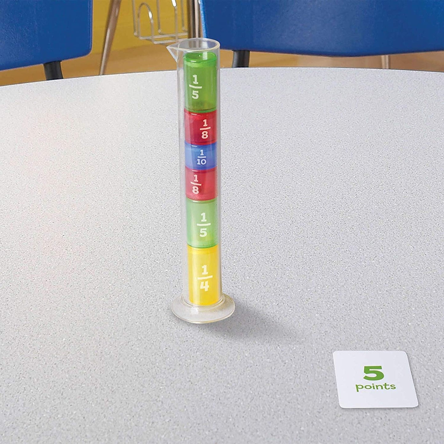 Educational Insights Fraction Formula - 3rd Grade Math Games for Kids 8-12, Fraction Tiles and Fractions Flash Cards, Learning Games and Math Manipulatives for Elementary School or Homeschool