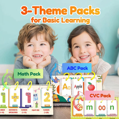 Kids Learning Calendar Set - Sentence Building Pocket Chart, Descriptive Word Games Flash Cards for Phonics Practice, Puzzle Pocket Chart for Classroom Homeschool Kindergarten (Sentence)