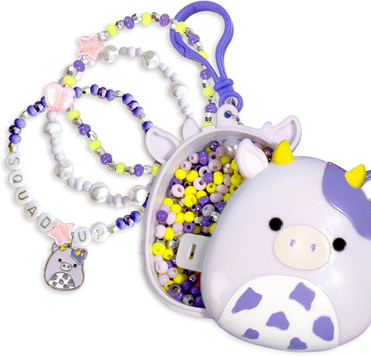 Original Squishmallows Archie The Axolotl Bracelet Kit, Friendship Bracelet Kit, Charm Bracelet Making Kit, Gifts for Girls, Squishmallows for Boys, Craft Kits