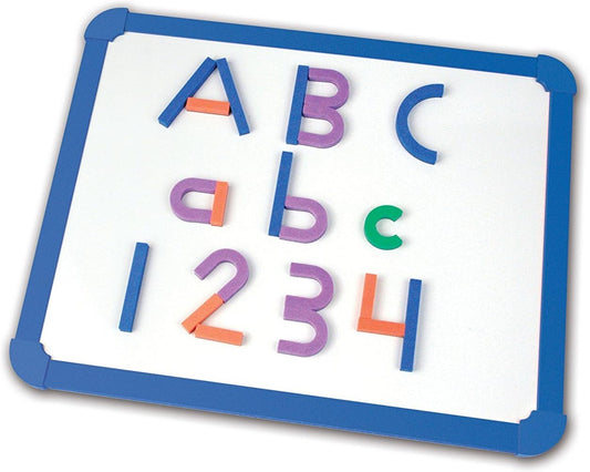 Learning Resources Magnetic Letter and Number Construction Set, Soft Foam Magnetic Shapes, Uppercase and Lowercase Letters, Teaching Aids, 262 Pieces, Grades PreK+, Ages 4+