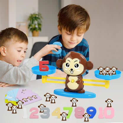 BAKAM Penguin Balance Scale Number Counting Blocks Games for Kids Ages 3-5, Montessori Math Games for Kids 5-7, Preschool Kindergarten Learning Activities, STEM Educational Toys for 3+ Year Old