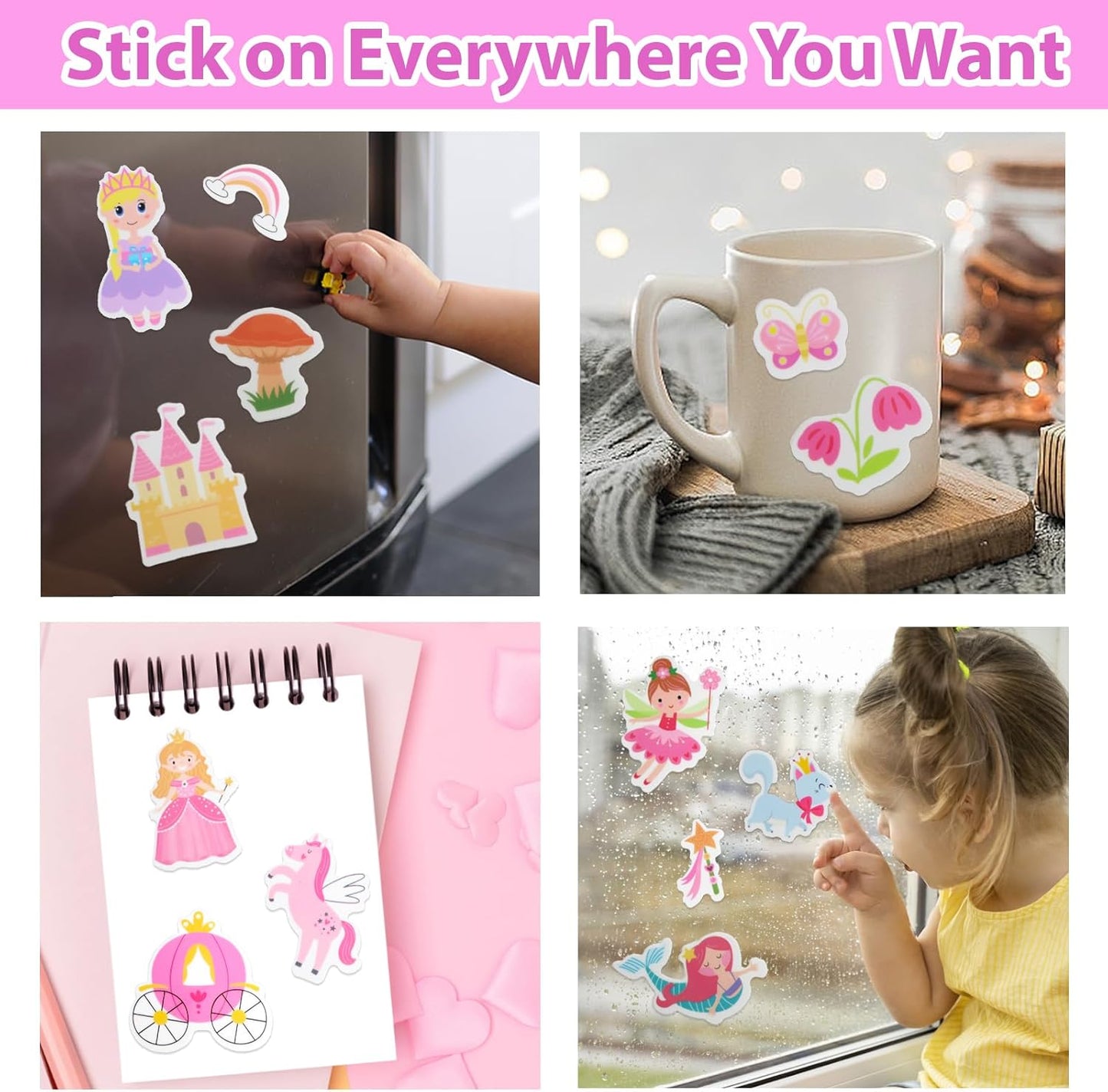 Jelly Sticker Books for Toddlers 2-4 Years, Reusable Sticker Book for Kids 1-3, Toddler Easter Basket Stuffers＆Travel Essentials Animals Stickers for Kids Toddler Plane Activities (Animals)