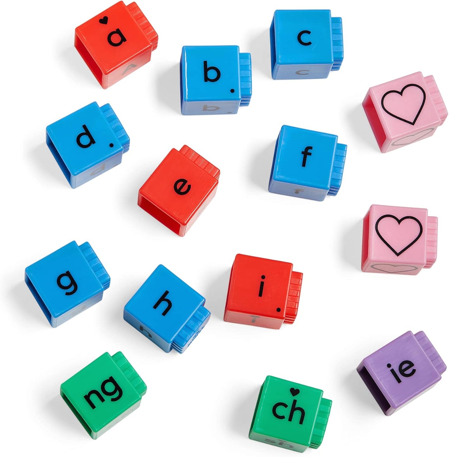 hand2mind Reading Rods Building Sight Words, Word Building Activities, Letter Blocks, Sight Words Kindergarten, CVC Words Spelling Toys, Reading Tools for Kids, Science of Reading Manipulatives