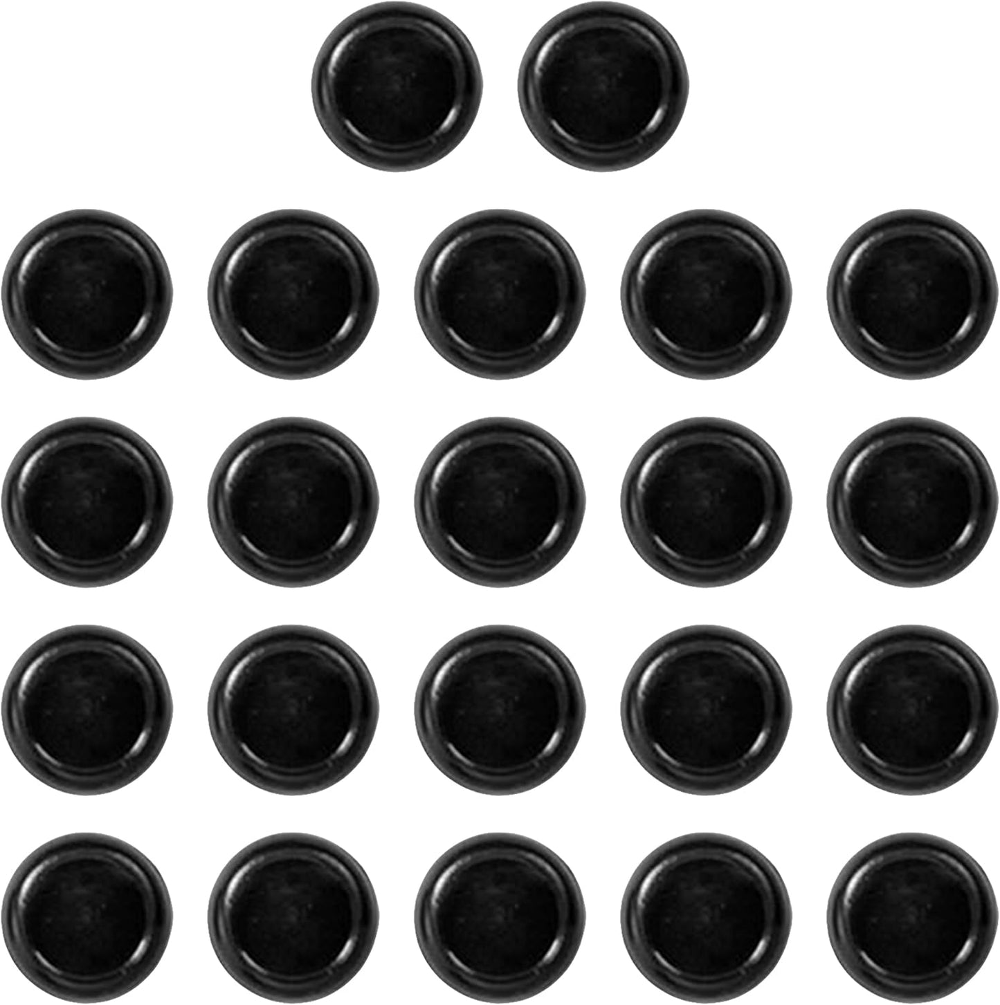 Levenger Circa Discs Binder Rings for Discbound Notebooks System, 22 Pack, Black, 2-Inch