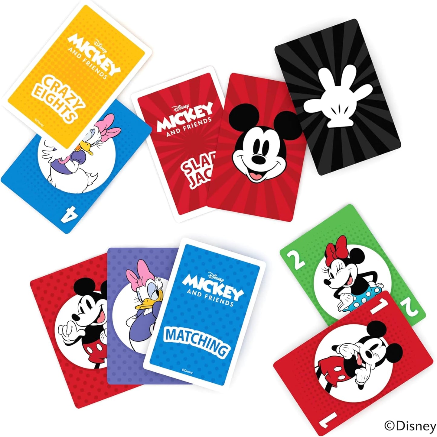 Bicycle Disney and Pixar 3-in-1 Card Games, Old Maid, Go Fish & Memory, Featuring Toy Story, Finding Nemo & Inside Out Characters, Kids Card Games Ages 4+, Family Games for 2-6 Players