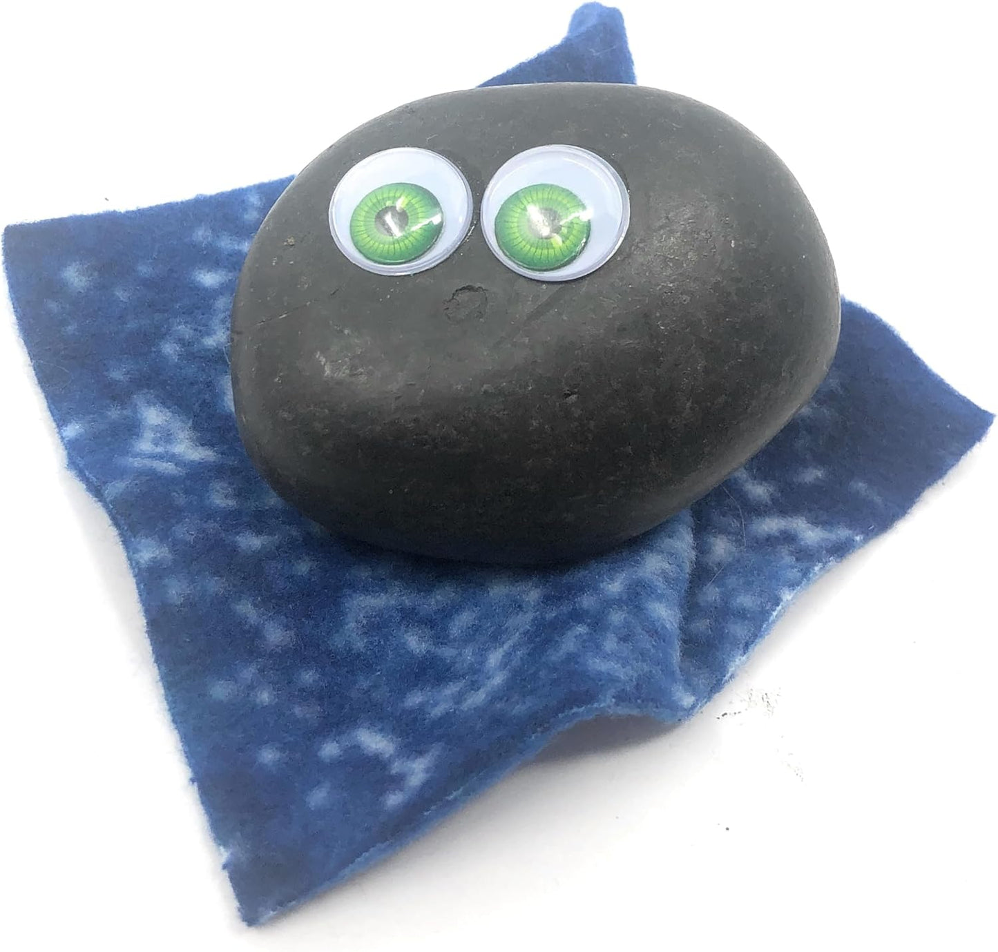 Rock Pet Adoption Kit Funny Novelty Gag Gift (Green Eyes)