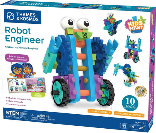 Thames & Kosmos Kids First Aircraft Engineer | STEM | 32 Page Full-Color Illustrated Storybook | Ages 3+ | Preschoolers & Kindergartners | Develop Fine Motor Skills | Parents' Choice Gold Award