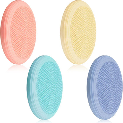 Libima 4 Pcs Wiggle Seat Inflated Wobble Cushion for Sensory Kid 13 Inches Balance Disc Flexible Seating for Classroom Sensory Pad for Chair Wiggle Cushion
