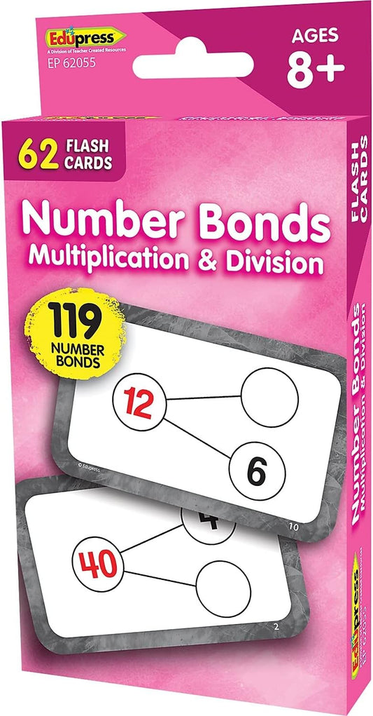 Teacher Created Resources Number Bonds Flash Cards - Multiplication & Division (EP62055)