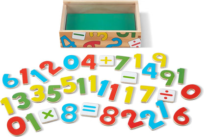 Melissa & Doug 52 Wooden Alphabet Magnets in a Box - Uppercase and Lowercase Letters